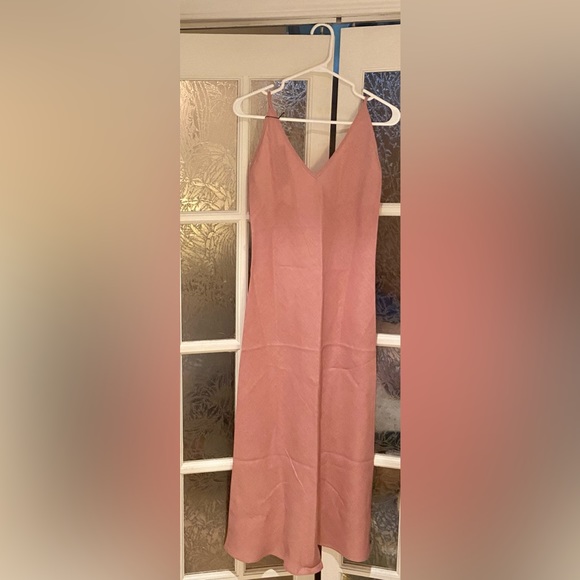 Pink Slip Linen Dress - Picture 5 of 5